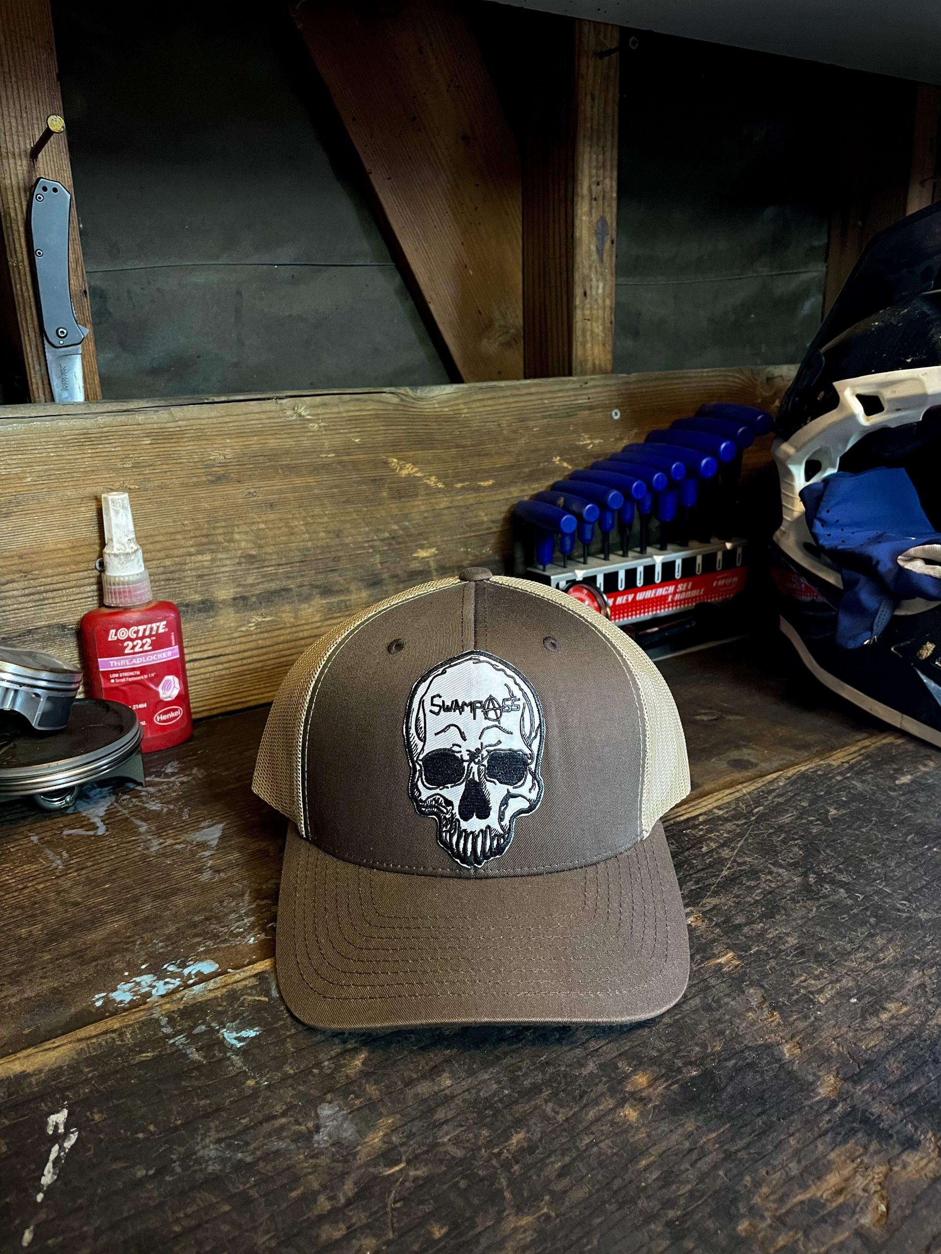 Brown Patch Trucker Hat
